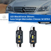 0 Luce Targa LED per Mercedes Classe-M W164 2005 - 2011: C5W BlackForce 36mm (Coppia) C5W 36mm: LED Blackforce 6000k (Coppia)