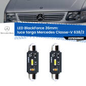 0 Luce Targa LED per Mercedes Classe-V 638/2 1996 - 2003: C5W BlackForce 36mm (Coppia) C5W 36mm: LED Blackforce 6000k (Coppia)