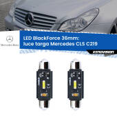 0 Luce Targa LED per Mercedes CLS C219 2004 - 2010: C5W BlackForce 36mm (Coppia) C5W 36mm: LED Blackforce 6000k (Coppia)