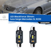 0 Luce Targa LED per Mercedes SL R230 2001 - 2012: C5W BlackForce 36mm (Coppia) C5W 36mm: LED Blackforce 6000k (Coppia)