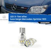 0 Luce Targa LED per Mercedes Sprinter 903 1995 - 2006: W5W X-Tee W5W (T10) LED X-Tee (Coppia)