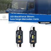 0 Luce Targa LED per Mercedes Vario  prima serie: C5W BlackForce 36mm (Coppia) C5W 36mm: LED Blackforce 6000k (Coppia)