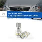 0 Luce Targa LED per Mercedes Viano W639 2004 - 2007: W5W X-Tee W5W (T10) LED X-Tee (Coppia)