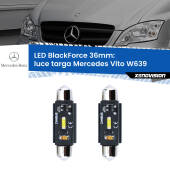 0 Luce Targa LED per Mercedes Vito W639 2003 - 2004: C5W BlackForce 36mm (Coppia) C5W 36mm: LED Blackforce 6000k (Coppia)