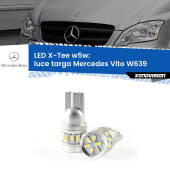 0 Luce Targa LED per Mercedes Vito W639 2004 - 2012: W5W X-Tee W5W (T10) LED X-Tee (Coppia)