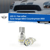0 Luce Targa LED per Mini Countryman R60 2010 - 2016: W5W X-Tee W5W (T10) LED X-Tee (Coppia)