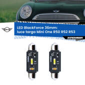 0 Luce Targa LED per Mini One R50 R52 R53 2001 - 2006: C5W BlackForce 36mm (Coppia) C5W 36mm: LED Blackforce 6000k (Coppia)