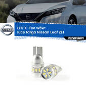 0 Luce Targa LED per Nissan Leaf ZE1 2017 in poi: W5W X-Tee W5W (T10) LED X-Tee (Coppia)