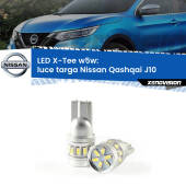 0 Luce Targa LED per Nissan Qashqai J10 2007 - 2013: W5W X-Tee W5W (T10) LED X-Tee (Coppia)