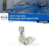 0 Luce Targa LED per Opel Agila B H08 2008 - 2014: W5W X-Tee W5W (T10) LED X-Tee (Coppia)