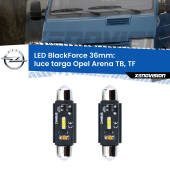 0 Luce Targa LED per Opel Arena TB, TF 1998 - 2001: C5W BlackForce 36mm (Coppia) C5W 36mm: LED Blackforce 6000k (Coppia)