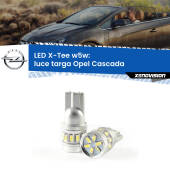 0 Luce Targa LED per Opel Cascada  2013 - 2019: W5W X-Tee W5W (T10) LED X-Tee (Coppia)