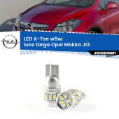 0 Luce Targa LED per Opel Mokka J13 2012 - 2019: W5W X-Tee W5W (T10) LED X-Tee (Coppia)
