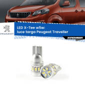0 Luce Targa LED per Peugeot Traveller 2016 in poi: W5W X-Tee W5W (T10) LED X-Tee (Coppia)
