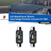 0 Luce Targa LED per Porsche Carrera GT 980 2003 - 2006: C5W BlackForce 36mm (Coppia) C5W 36mm: LED Blackforce 6000k (Coppia)