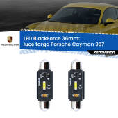 0 Luce Targa LED per Porsche Cayman 987 2005 - 2013: C5W BlackForce 36mm (Coppia) C5W 36mm: LED Blackforce 6000k (Coppia)