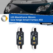 0 Luce Targa LED per Smart Fortwo 450 2004 - 2007: C5W BlackForce 36mm (Coppia) C5W 36mm: LED Blackforce 6000k (Coppia)