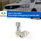 0 Luce Targa LED per Ssangyong Korando Mk2 1996 - 2006: W5W X-Tee W5W (T10) LED X-Tee (Coppia)