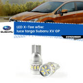 0 Luce Targa LED per Subaru XV GP 2012 - 2016: W5W X-Tee W5W (T10) LED X-Tee (Coppia)