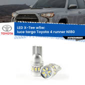 0 Luce Targa LED per Toyota 4 runner N180 1995 - 2002: W5W X-Tee W5W (T10) LED X-Tee (Coppia)