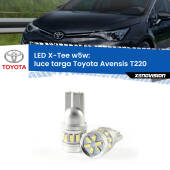 0 Luce Targa LED per Toyota Avensis T220 1997 - 2003: W5W X-Tee W5W (T10) LED X-Tee (Coppia)