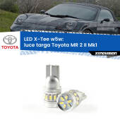 0 Luce Targa LED per Toyota MR 2 II Mk1 1989 - 2000: W5W X-Tee W5W (T10) LED X-Tee (Coppia)
