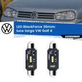 0 Luce Targa LED per VW Golf 4  1997 - 2005: C5W BlackForce 36mm (Coppia) C5W 36mm: LED Blackforce 6000k (Coppia)