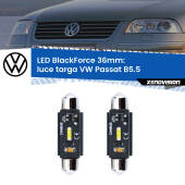 0 Luce Targa LED per VW Passat B5.5 2000 - 2005: C5W BlackForce 36mm (Coppia) C5W 36mm: LED Blackforce 6000k (Coppia)