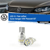 0 Luce Targa LED per VW Passat B7 2010 - 2014: W5W X-Tee W5W (T10) LED X-Tee (Coppia)