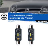 0 Luce Targa LED per VW Phaeton  2002 - 2016: C5W BlackForce 36mm (Coppia) C5W 36mm: LED Blackforce 6000k (Coppia)