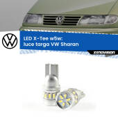 0 Luce Targa LED per VW Sharan  1995 - 2000: W5W X-Tee W5W (T10) LED X-Tee (Coppia)