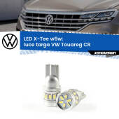 0 Luce Targa LED per VW Touareg CR 2018 in poi: W5W X-Tee W5W (T10) LED X-Tee (Coppia)