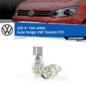 0 Luce Targa LED per VW Touran 1T3 2010 - 2015: W5W X-Tee W5W (T10) LED X-Tee (Coppia)