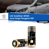 0 Luce Targa LED Peugeot 108 2014 - 2021: T10 GoldStar T10 (W5W) Goldstar Coppia LED Canbus Next Gen