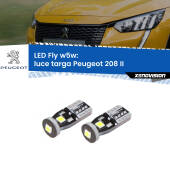 0 Luce Targa LED Peugeot 208 II 2019 in poi: W5W Fly W5W: Lampadine LED Fly 6000k (Coppia)