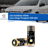 0 Luce Targa LED Peugeot 308 Mk1 2007 - 2012: T10 GoldStar T10 (W5W) Goldstar Coppia LED Canbus Next Gen