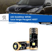 0 Luce Targa LED Peugeot 4007  2007 - 2012: T10 GoldStar T10 (W5W) Goldstar Coppia LED Canbus Next Gen