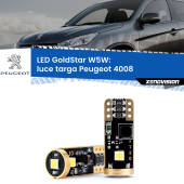 0 Luce Targa LED Peugeot 4008 2012 in poi: T10 GoldStar T10 (W5W) Goldstar Coppia LED Canbus Next Gen