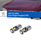 0 Luce Targa LED Peugeot 605 1989 - 1999: W5W Fly W5W: Lampadine LED Fly 6000k (Coppia)