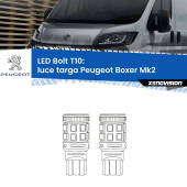 0 Luce Targa LED Peugeot Boxer Mk2 2002 - 2005: T10 Bolt T10: LED Bolt 6000k (Coppia)