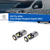 0 Luce Targa LED Peugeot Expert Mk3 2016 in poi: W5W Fly W5W: Lampadine LED Fly 6000k (Coppia)