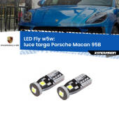0 Luce Targa LED Porsche Macan 95B 2014 - 2018: W5W Fly W5W: Lampadine LED Fly 6000k (Coppia)