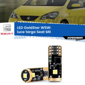 0 Luce Targa LED Seat MII 2011 - 2021: T10 GoldStar T10 (W5W) Goldstar Coppia LED Canbus Next Gen