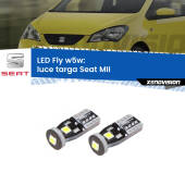 0 Luce Targa LED Seat MII 2011 - 2021: W5W Fly W5W: Lampadine LED Fly 6000k (Coppia)