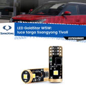 0 Luce Targa LED Ssangyong Tivoli  2015 in poi: T10 GoldStar T10 (W5W) Goldstar Coppia LED Canbus Next Gen