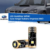 0 Luce Targa LED Subaru Impreza Mk3 2007 - 2010: T10 GoldStar T10 (W5W) Goldstar Coppia LED Canbus Next Gen