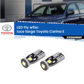 0 Luce Targa LED Toyota Carina E 1992 - 1997: W5W Fly W5W: Lampadine LED Fly 6000k (Coppia)