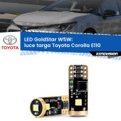 0 Luce Targa LED Toyota Corolla E110 1997 - 2001: T10 GoldStar T10 (W5W) Goldstar Coppia LED Canbus Next Gen
