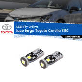 0 Luce Targa LED Toyota Corolla E110 1997 - 2001: W5W Fly W5W: Lampadine LED Fly 6000k (Coppia)