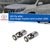 0 Luce Targa LED Toyota Land cruiser J200 2007 in poi: W5W Fly W5W: Lampadine LED Fly 6000k (Coppia)